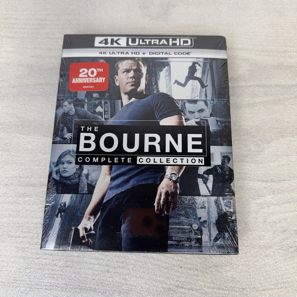 The Bourne Complete Collection (4K Ultra HD, 2022) 5-Flim Collection NEW Sealed!